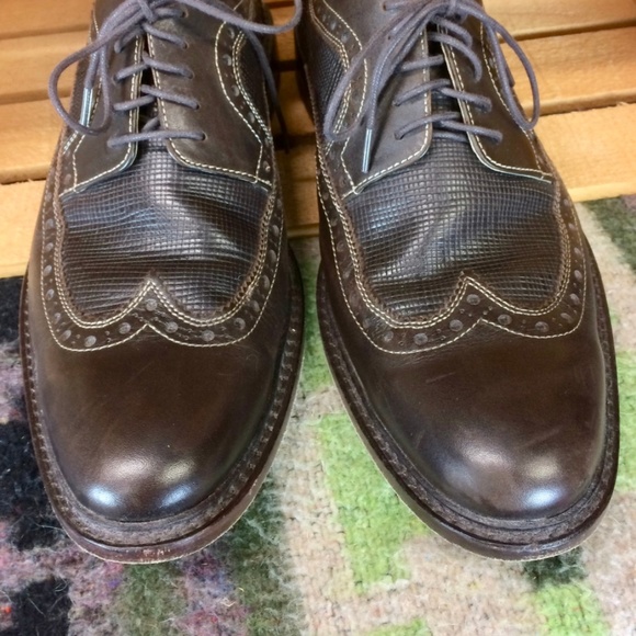 Johnston & Murphy Dark Brown Textured Wingtip Derby main image 2